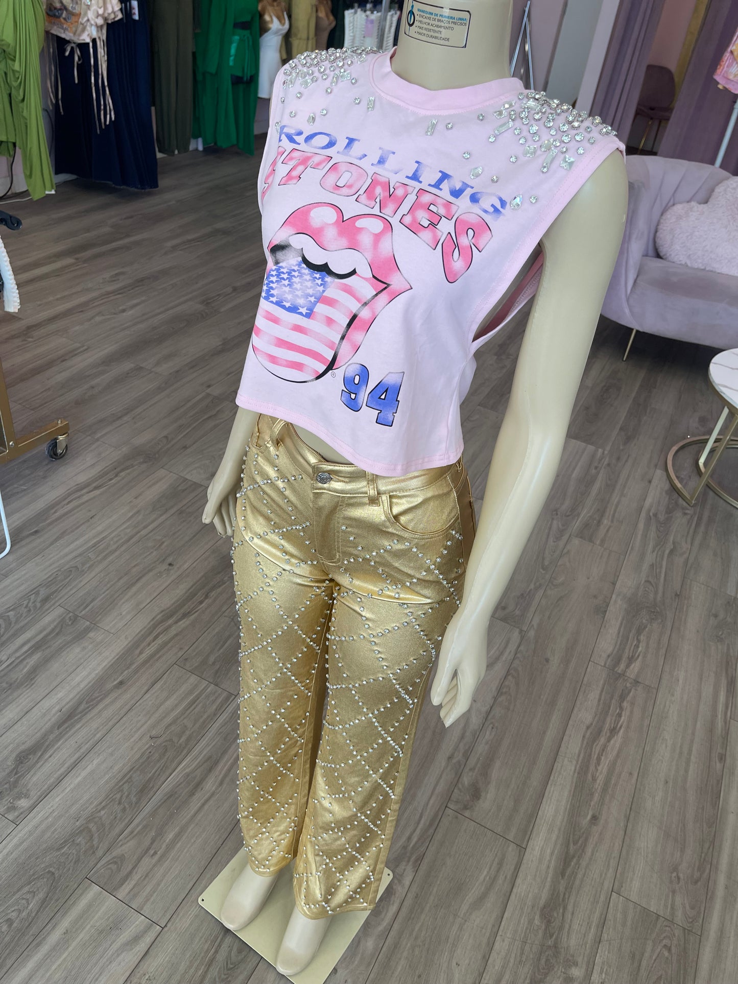 Gold Member wide leg pants