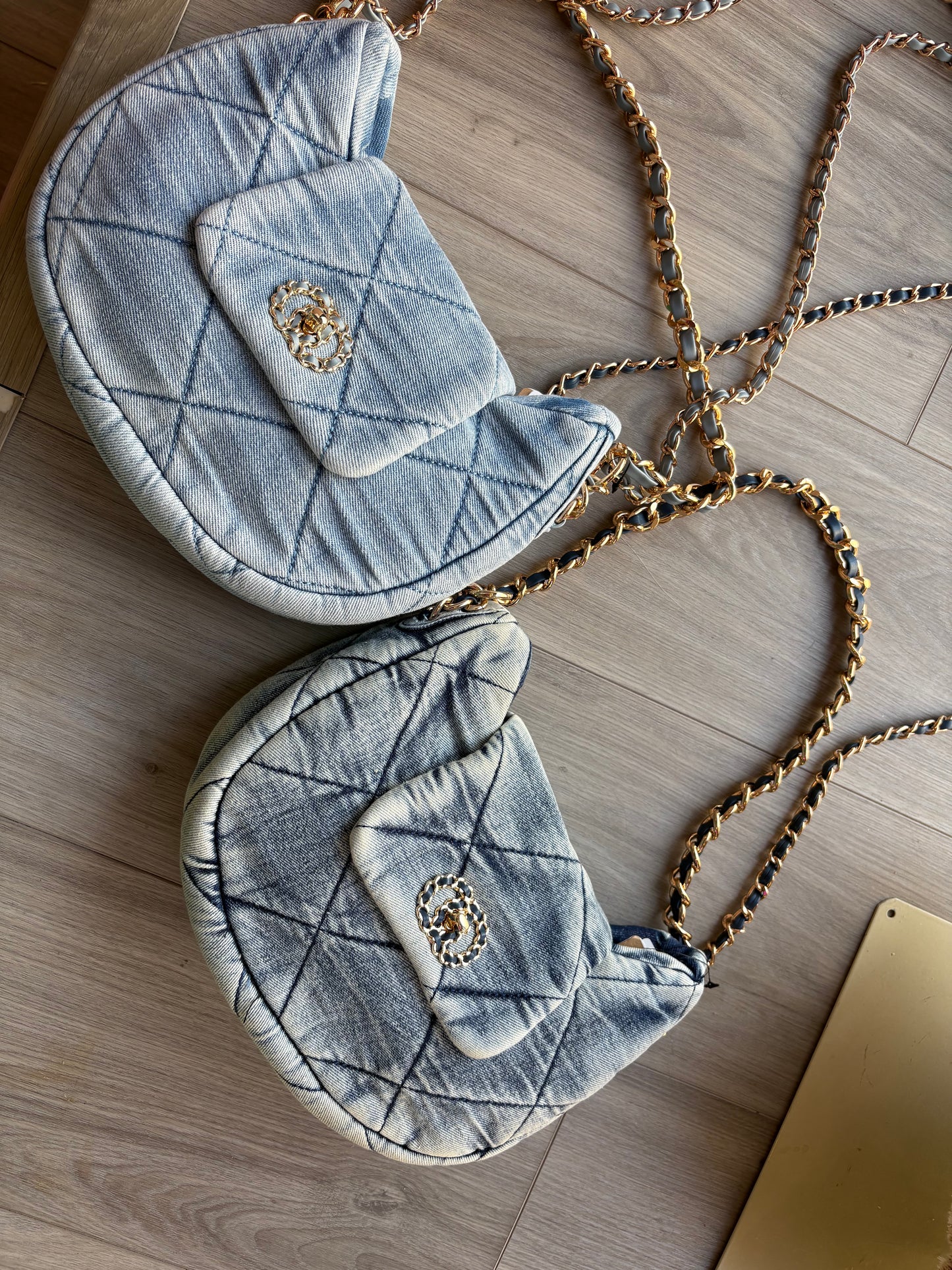 Channel Denim Handbag