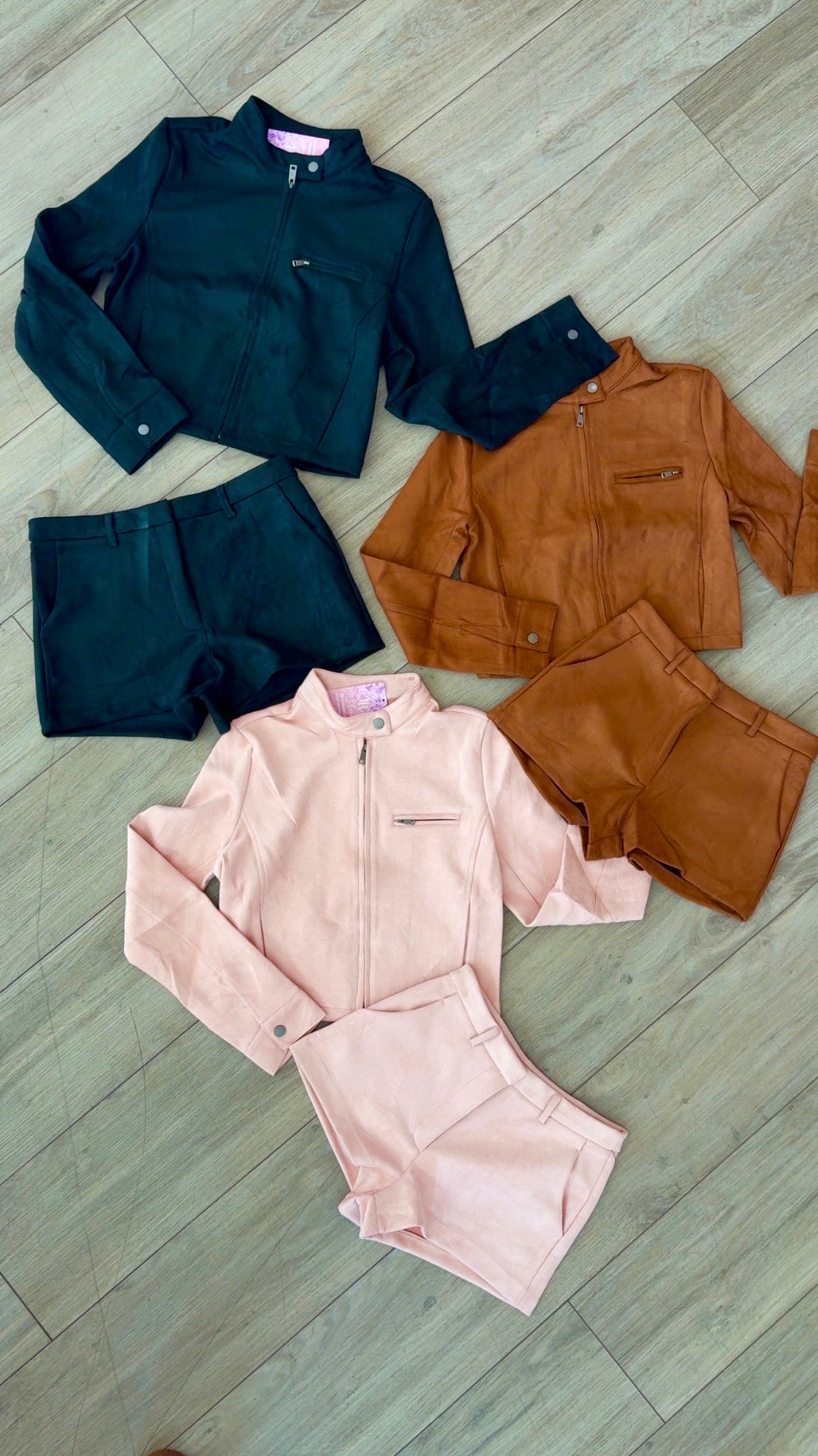 Blushing Faux Short set