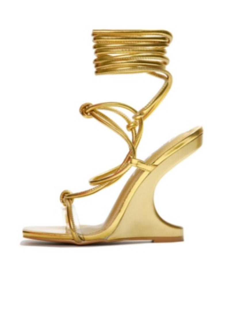 Rhetta Heels Gold