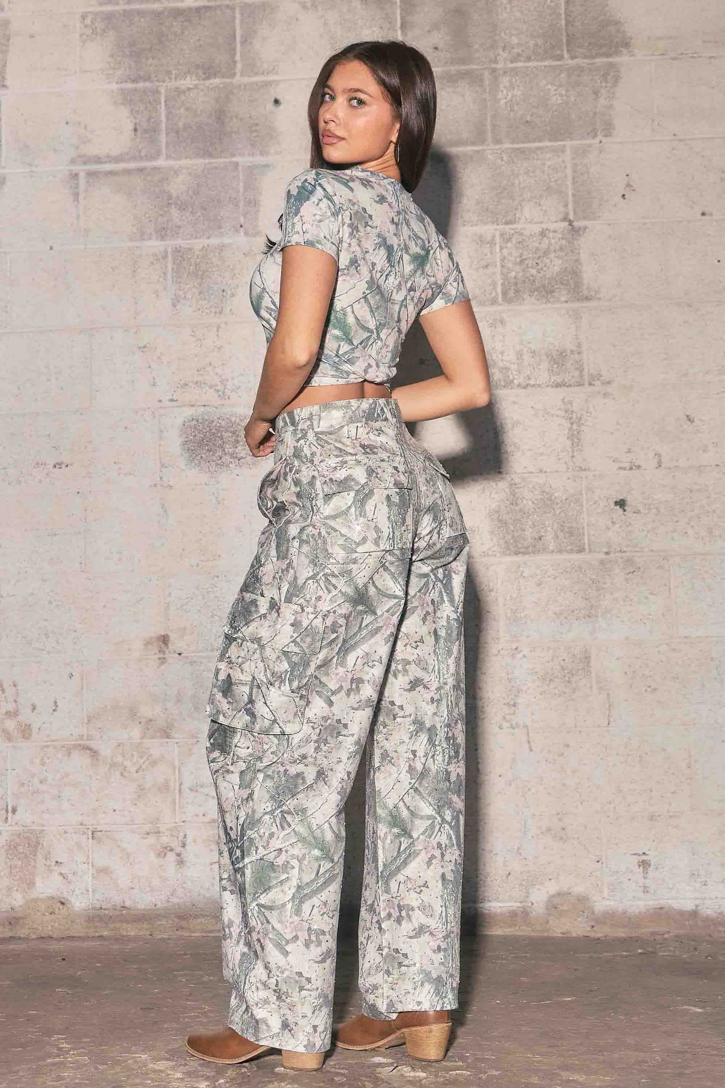 Pink Wood Camo Pants