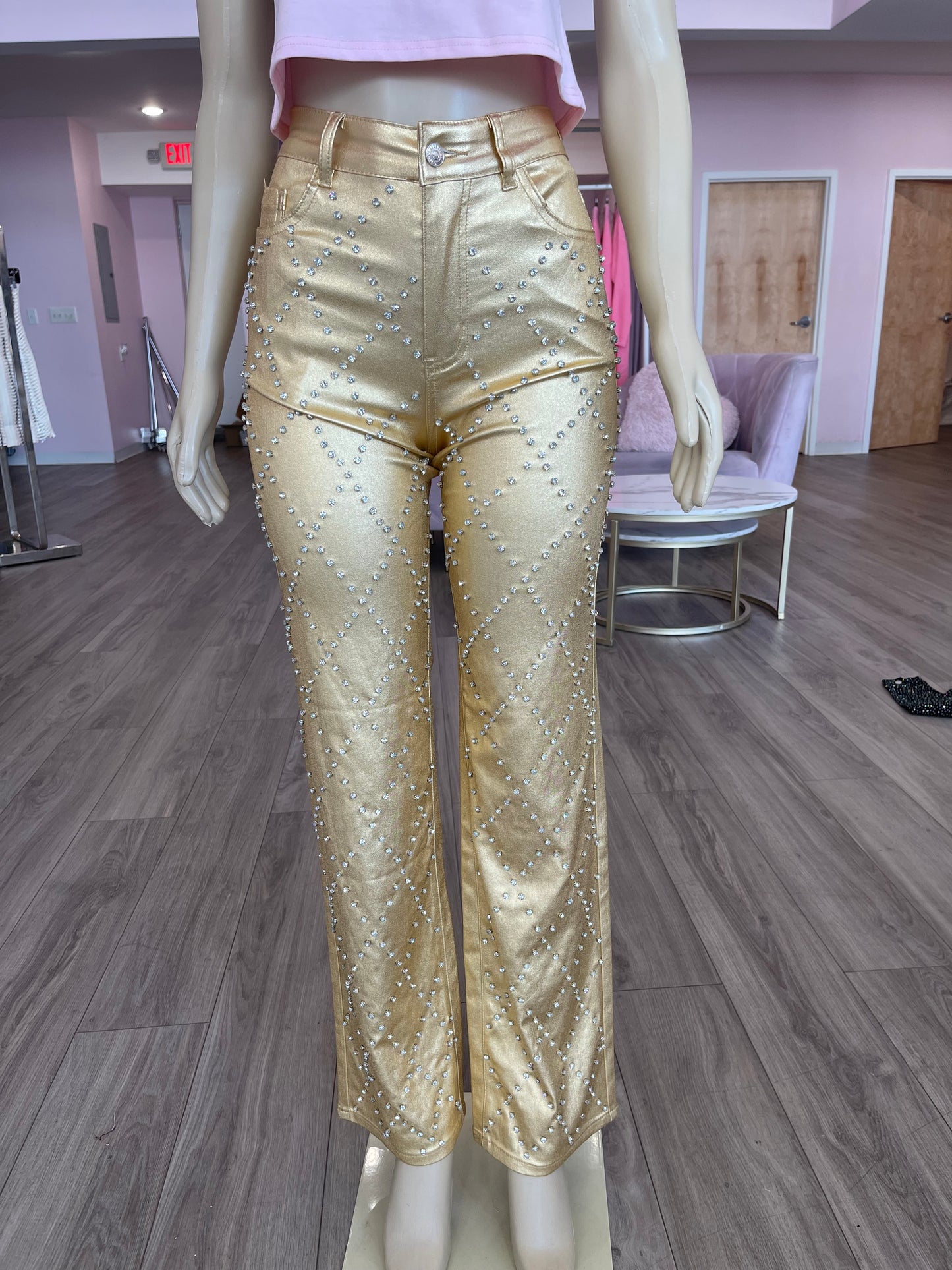Gold Member wide leg pants