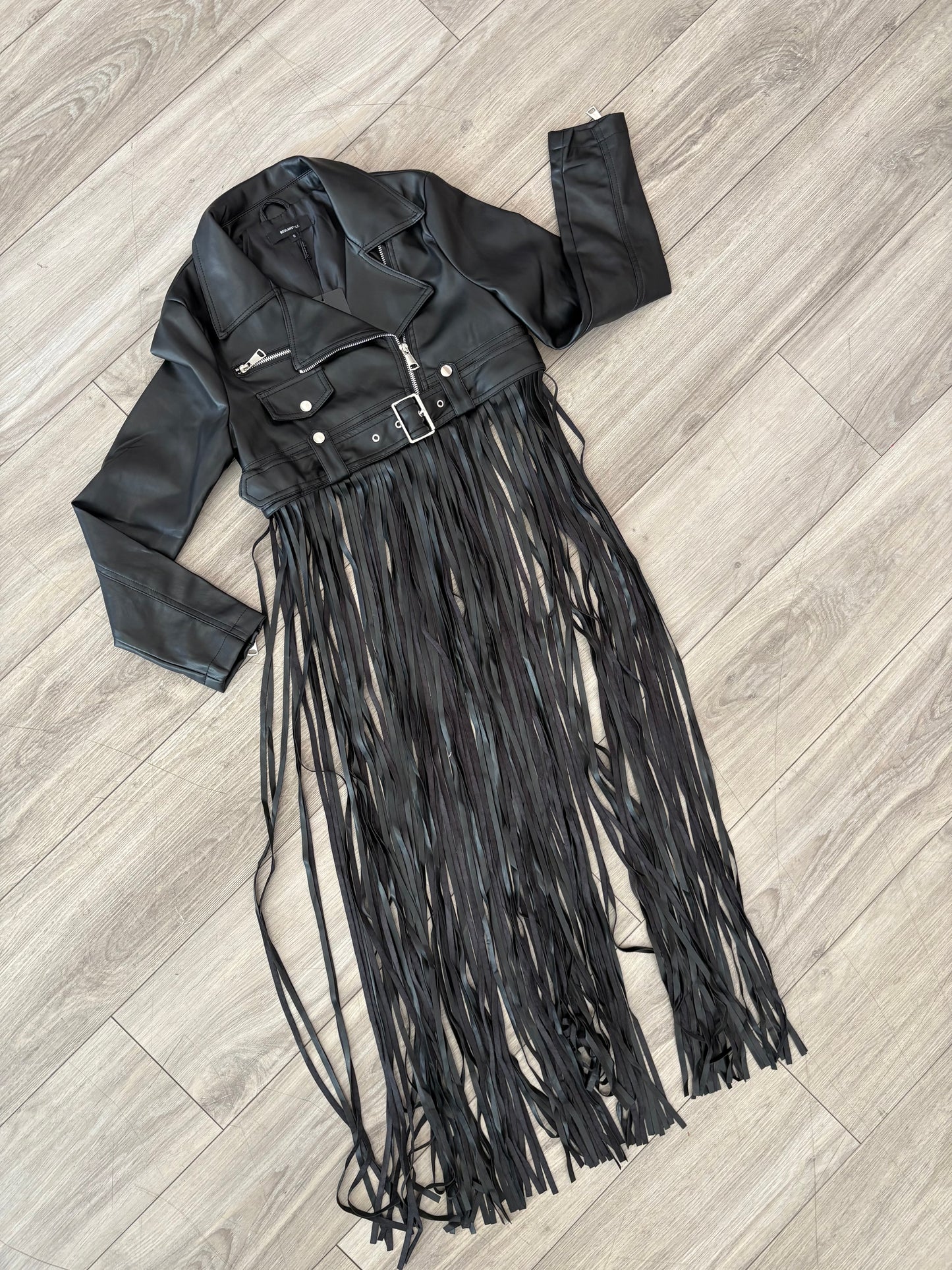 Leather Fringe Jacket