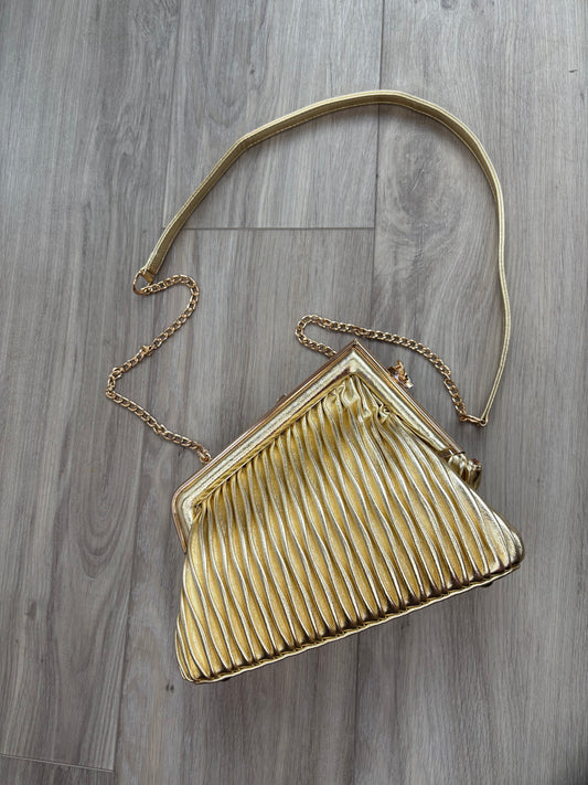 Gold Fendi inspired bag