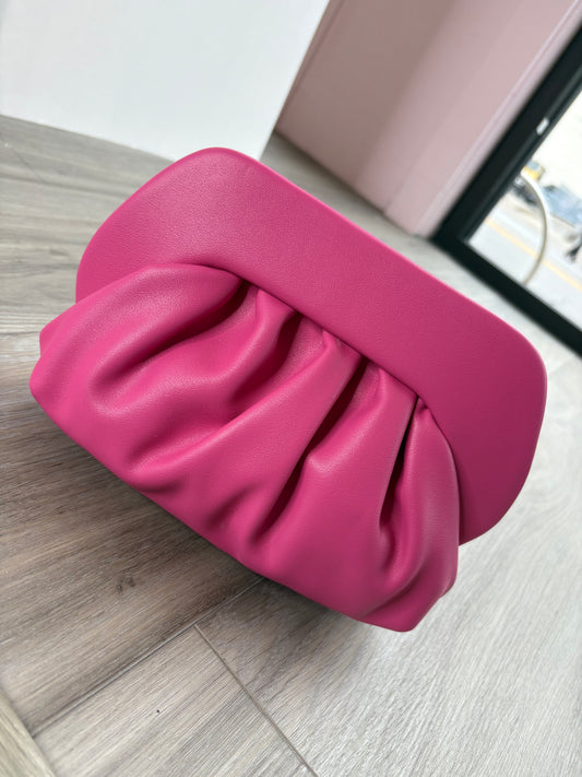 Fuchsia Clam Handbag