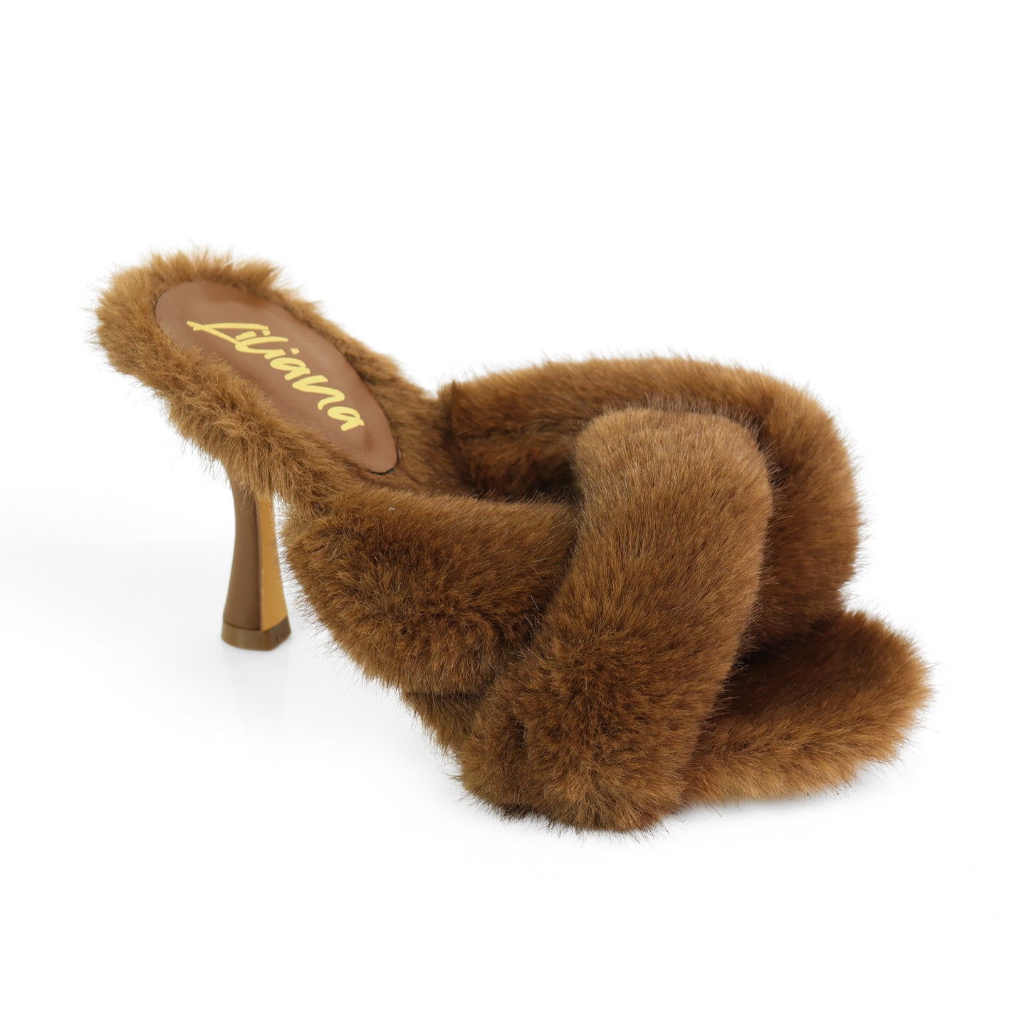 Lux 1 Furry Heels Brown