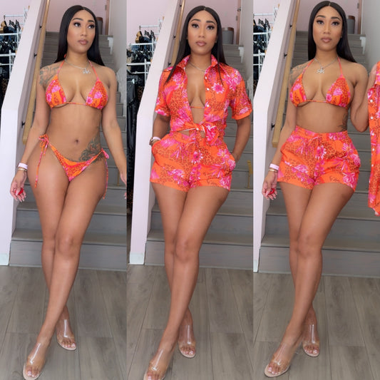 Topic Cheetah Short Set