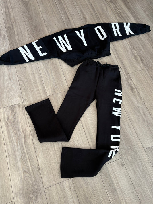 New York Stacked jogging Suit