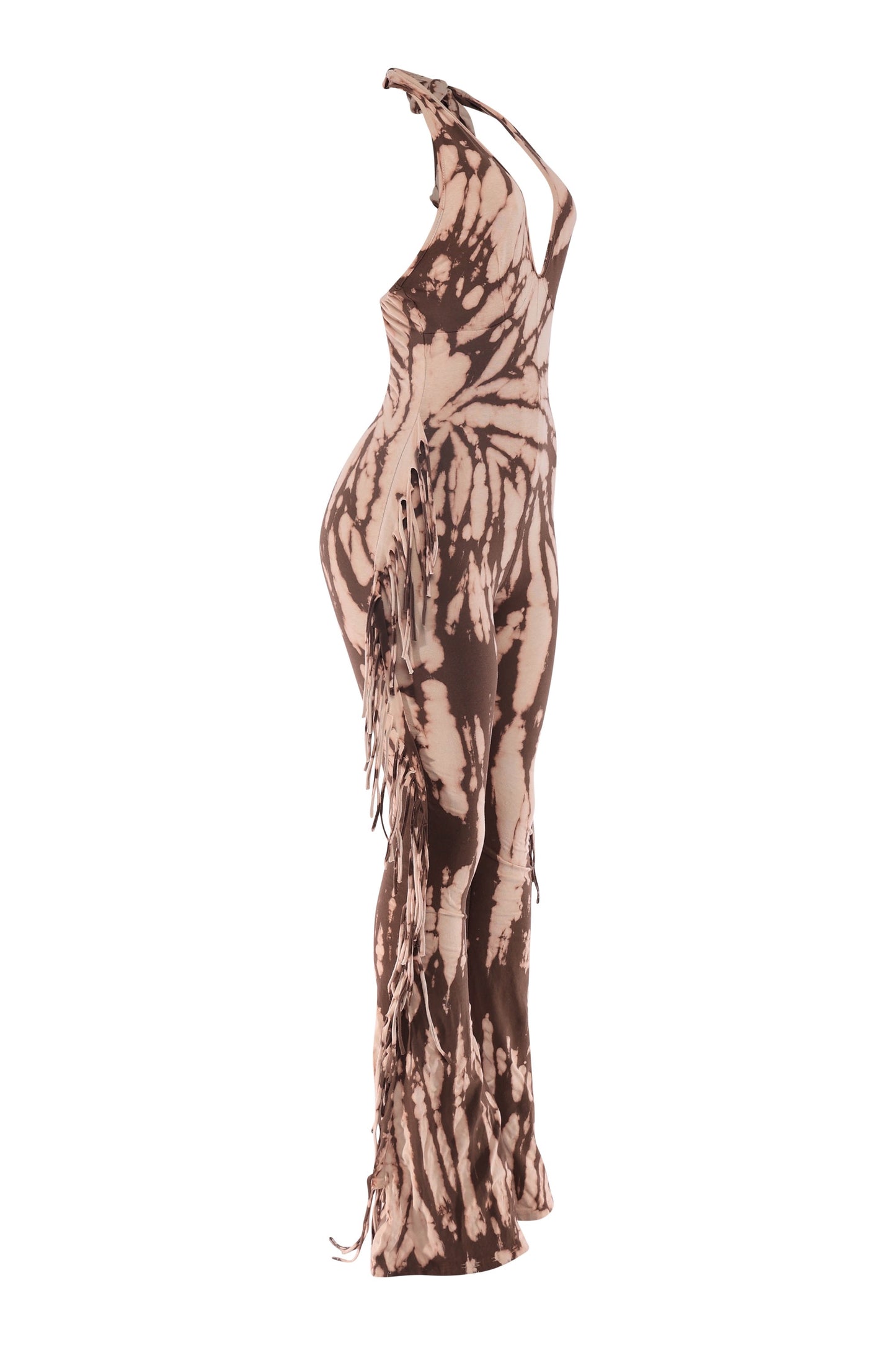 Fringe Tie Dye Jumpsuit