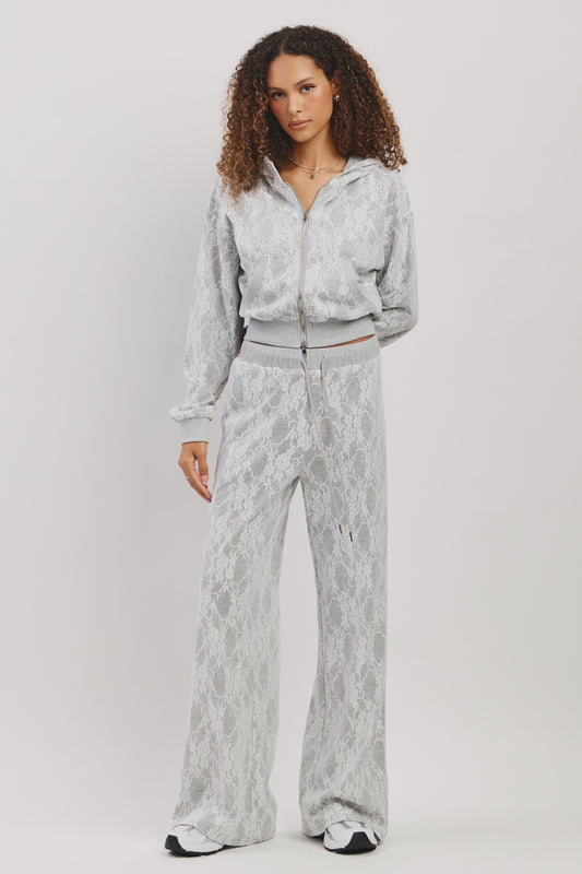 Lace detail Jogger Set