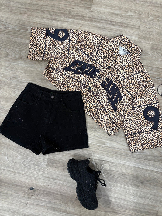 Leopard Cropped Jacket