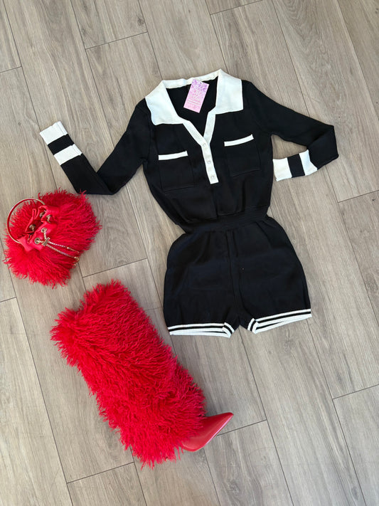 Take Flight Knit Romper