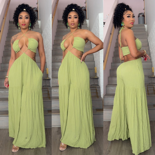 Moss Green Jumpsuit