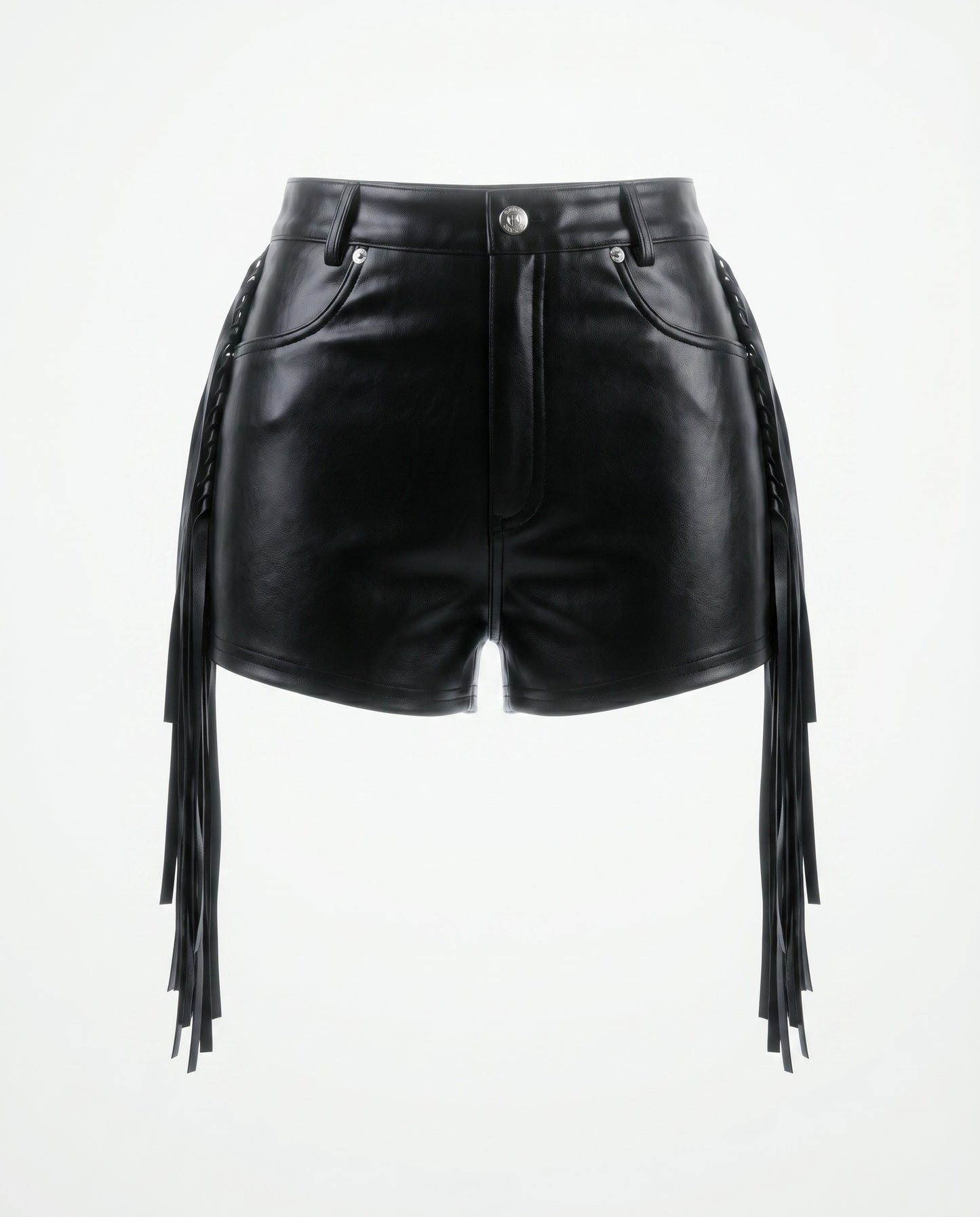 Fringe Leather shorts