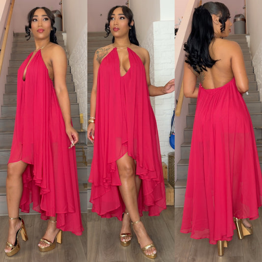 Chiffon Necklace Dress