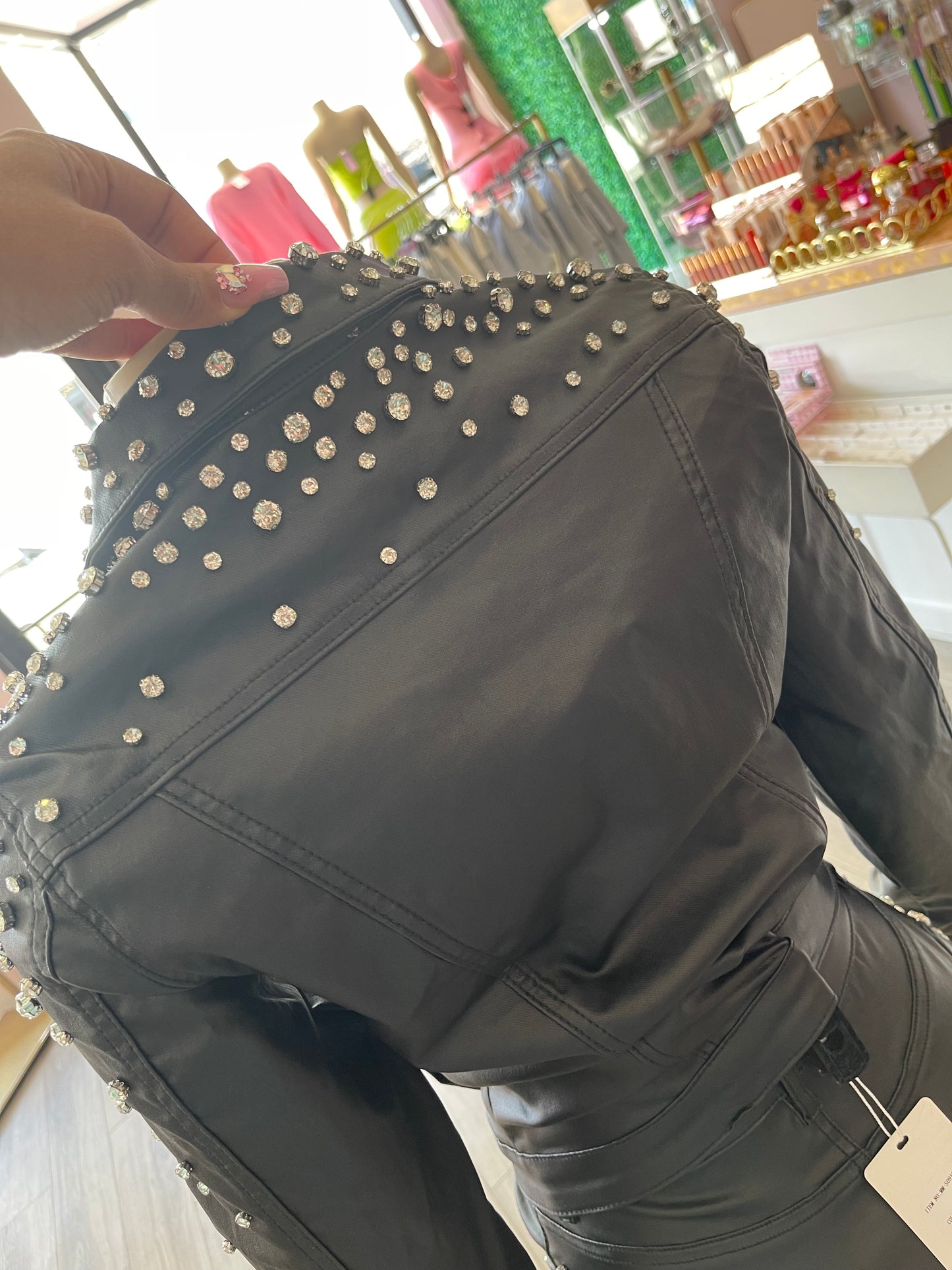 Stardust Faux Leather Jacket