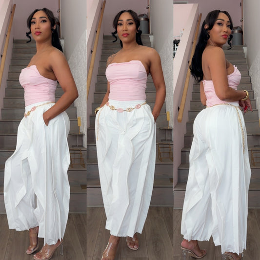 Lux Ruffle Pants