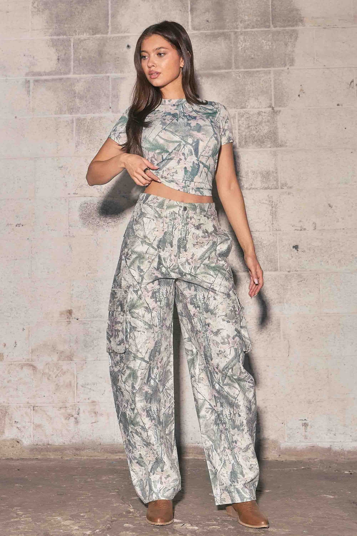 Pink Wood Camo Pants