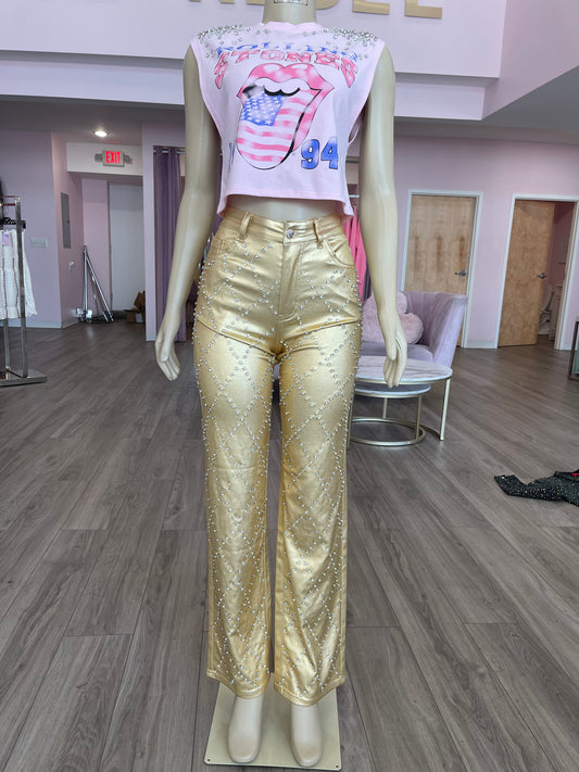 Gold Member wide leg pants