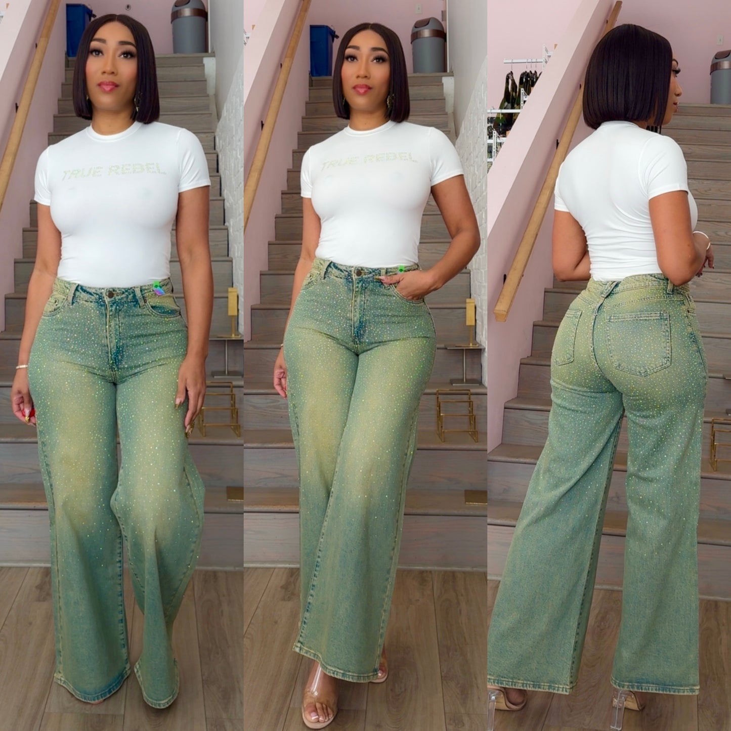 Tinted Bling Jeans