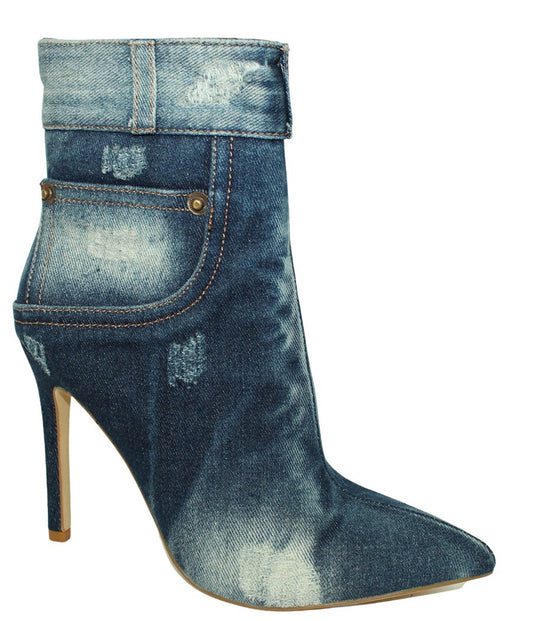 Trista Denim Bootie