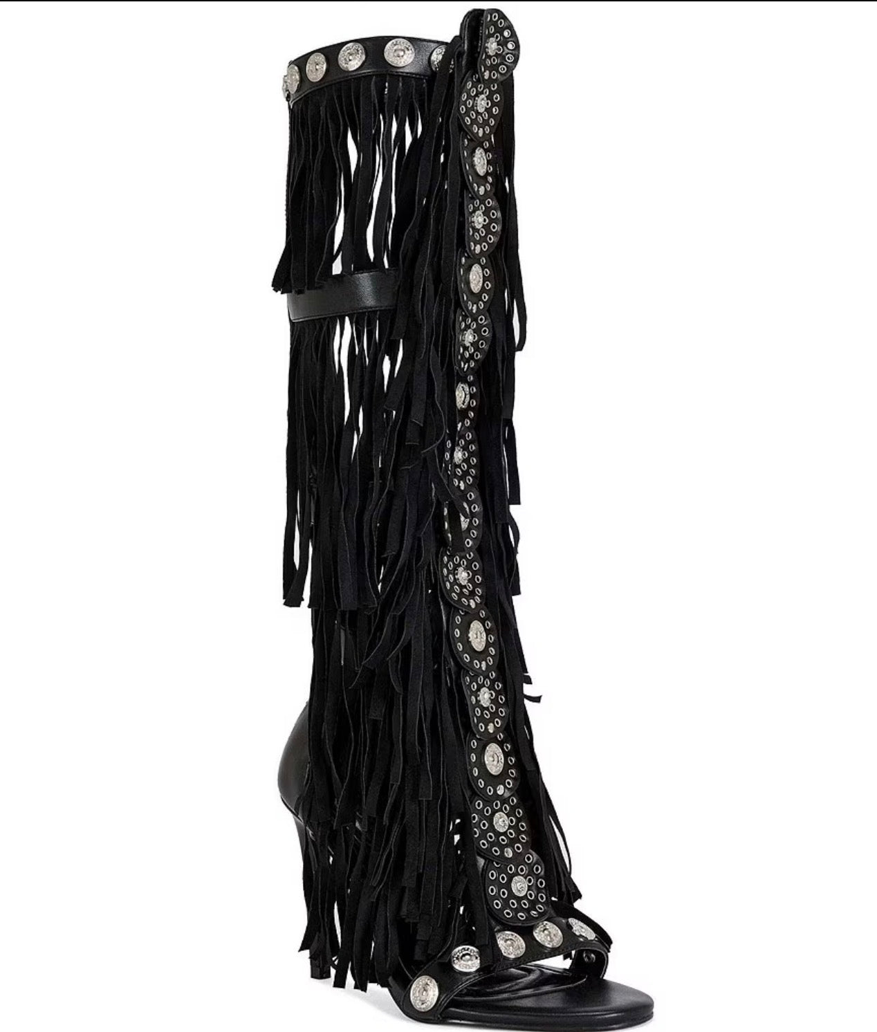 Sameya Fringe heels