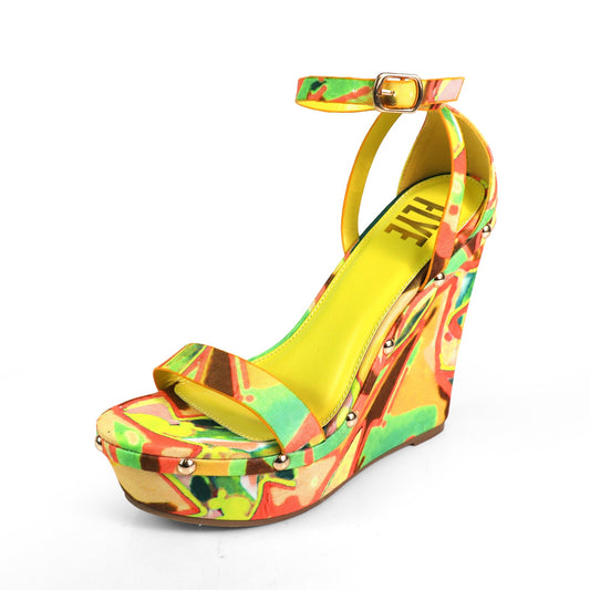Rhona 75 Wedge Heels Multi