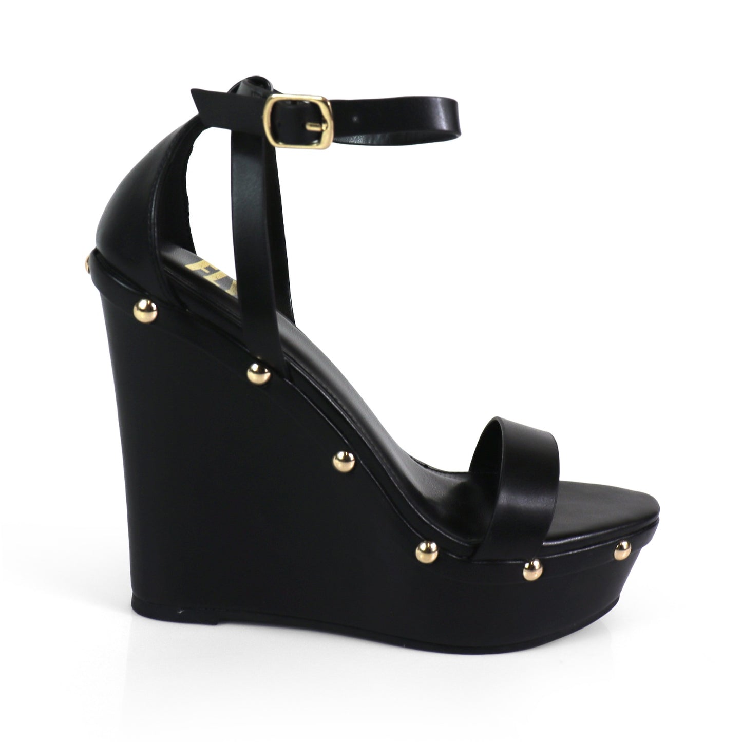 Rhona 75 Wedge Heels BLACK