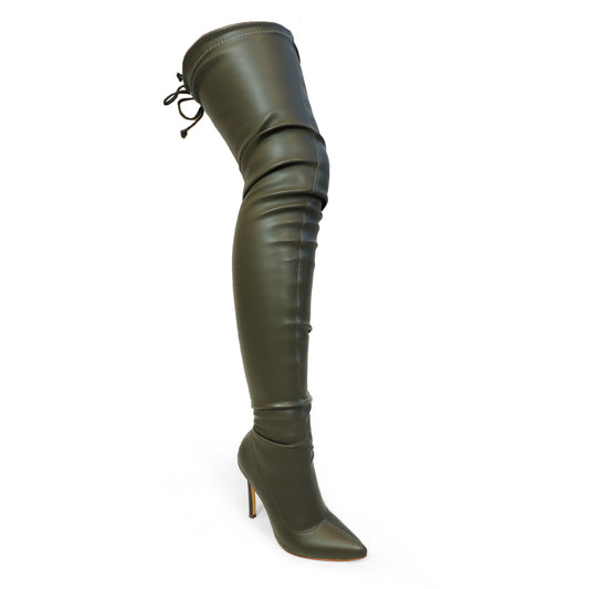 Gisele 50 boot Olive PU