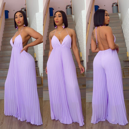 Lavender Pleated Jumper
