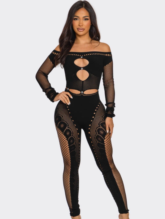 Off Shoulde Seamless Jumpsuit
