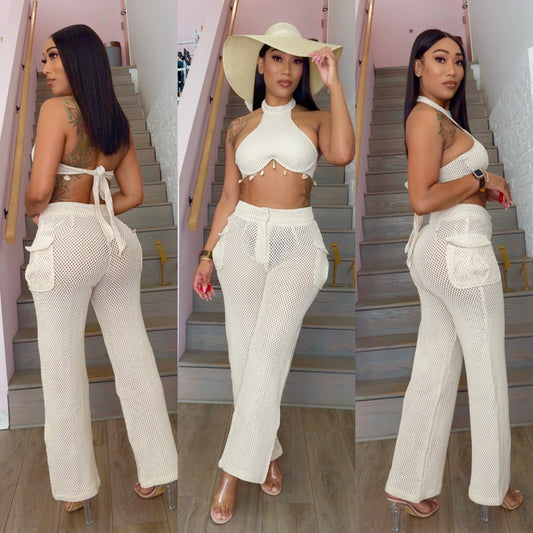 Cargo Fishnet Pant Set