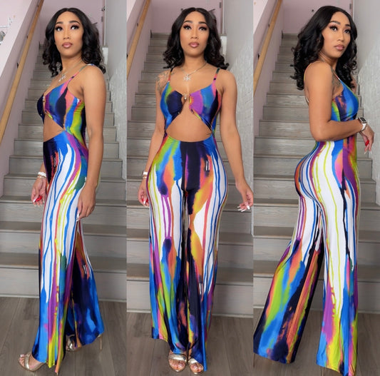 Paint Drip Jumpsuit