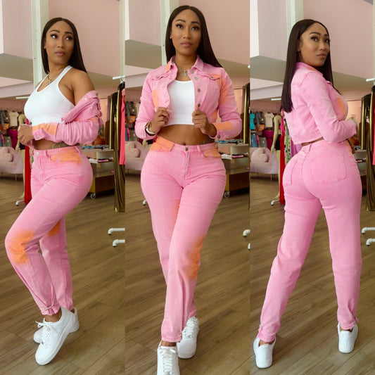 Pink Sherbert Pant set
