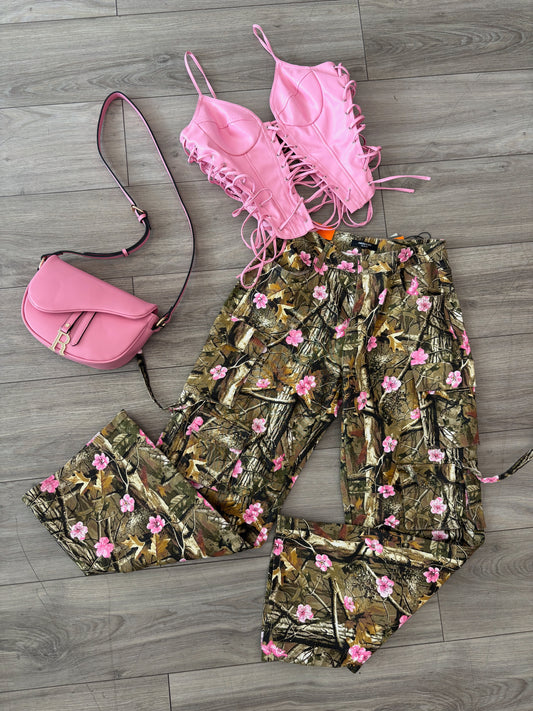 Cherry blossom Cargo Pants