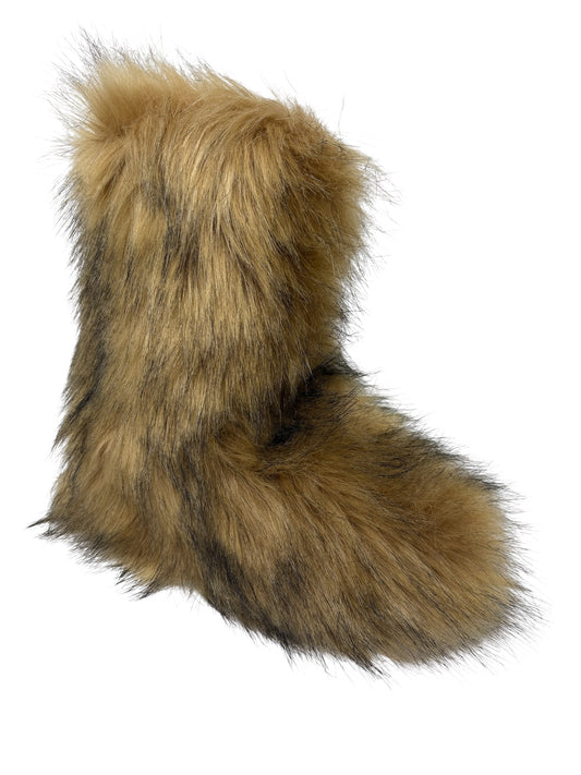 Melanie Fur Booties Brown