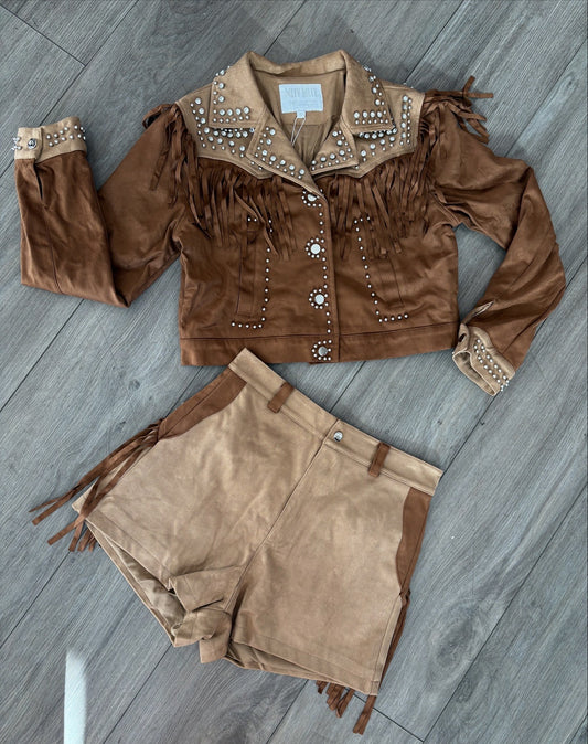 Rhinestone Cowgirl Short set