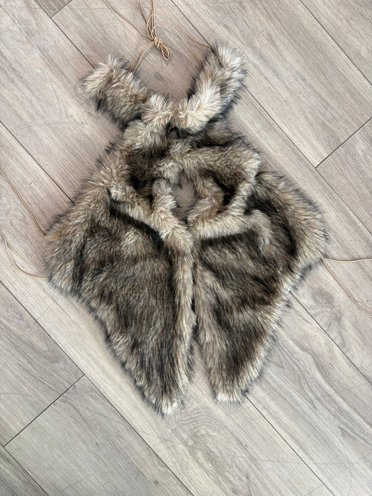 Fur Halter Top