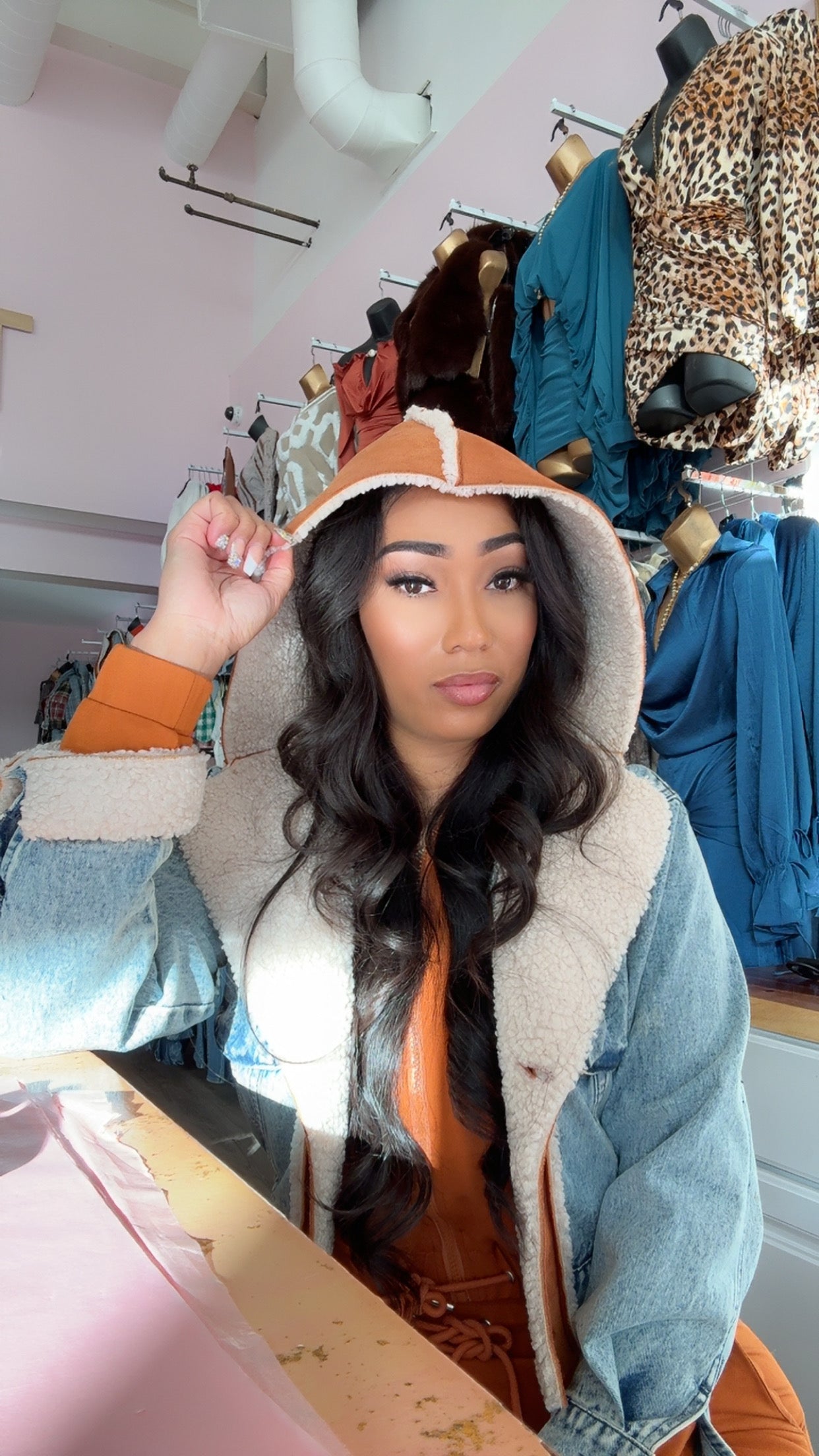 Camel N Denim Jacket