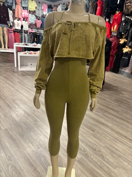 Mineral Wash 2pc romper set