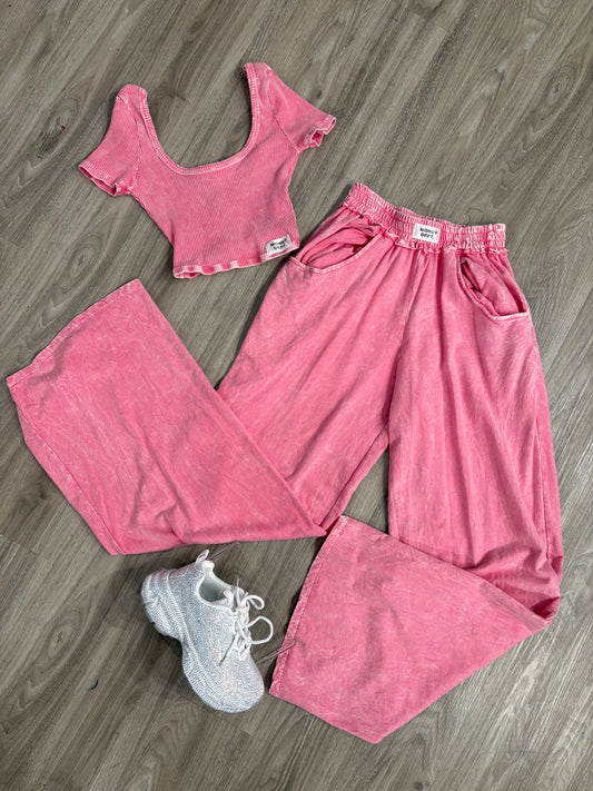 Money Depo Wide Leg Pant Set