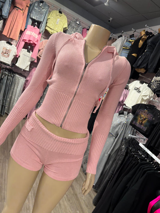 Cozee Knit Short Set