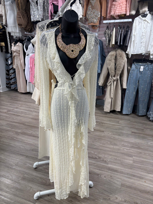 Ricci Lace Ruffle Dress