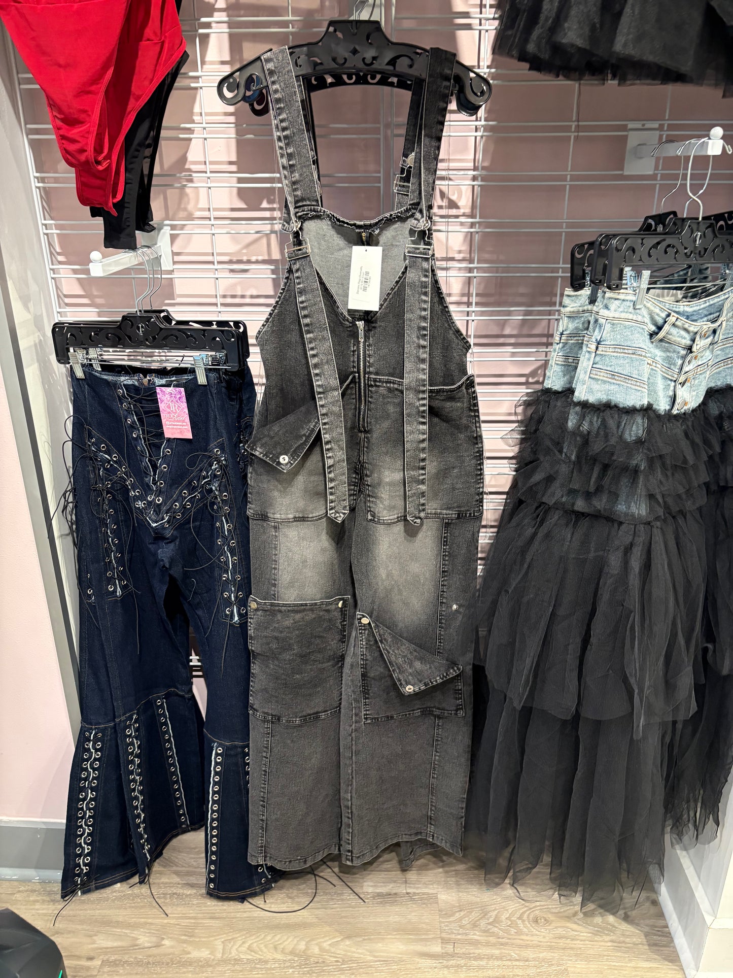 Denim Flap Overalls