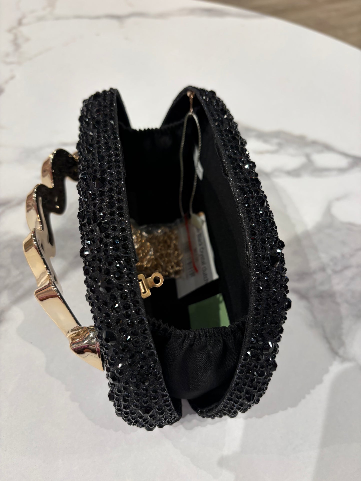 Lov Black Crystal clutch